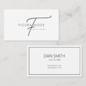 Modern Interior Designer Business Card Visitekaartje (Voorkant / Achterkant)