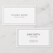 Modern Interior Designer Business Card Visitekaartje (Voorkant / Achterkant)
