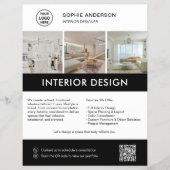 Modern Interior Designer Marketing  Flyer (Voorkant)