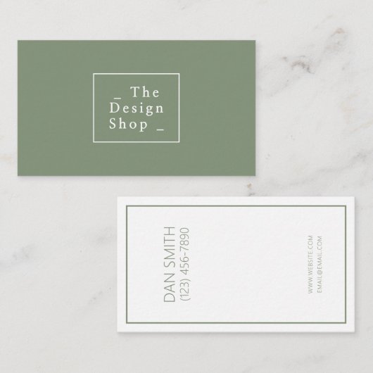 Modern Interior Designer Visitekaartje (Voorkant / Achterkant)