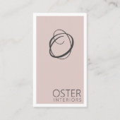 Modern Interior Designer Visitekaartje (Voorkant)