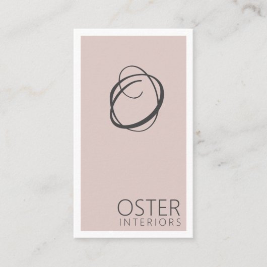 Modern Interior Designer Visitekaartje (Voorkant)