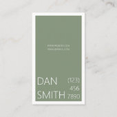 Modern Interior Designer Visitekaartje (Achterkant)