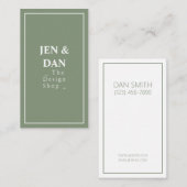 Modern Interior Designer Visitekaartje (Voorkant / Achterkant)