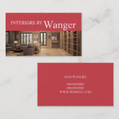 Modern Interior Designer Visitekaartje (Voorkant / Achterkant)
