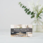 Modern Interior Photo & Dark Wood Flooring Visitekaartje (Staand voorkant)