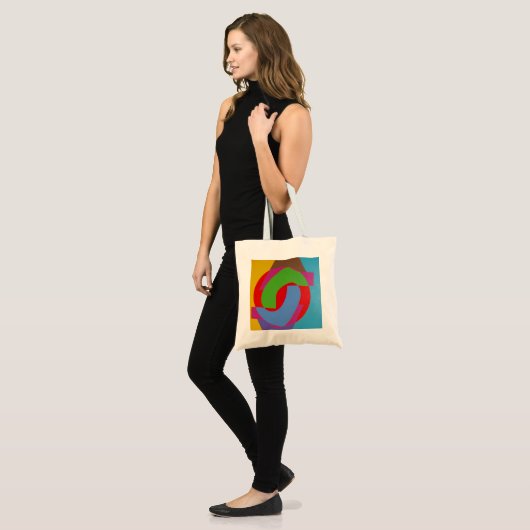 Modern Interlocking Shapes Tiny Tote Tote Bag (Voorkant (model))