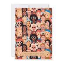 Modern Internationaal Vrouwendag Wenskaart