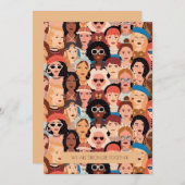 Modern Internationaal Vrouwendag Wenskaart Feestdagenkaart (Voorkant / Achterkant)