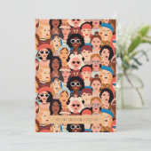 Modern Internationaal Vrouwendag Wenskaart Feestdagenkaart (Staand voorkant)