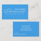 Modern Interpreter Visitekaartje (Voorkant / Achterkant)