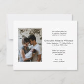 Modern Introductie van de Foto van de Baby van het Kaart (Achterkant)