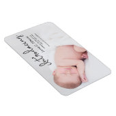 Modern Introduction Baby Foto aankondiging Magneet (Rechterzijde)