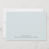 Modern Introduction Boy Photo Birth Announcement (Achterkant)