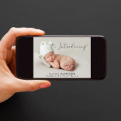 Modern Introduction Photo Birth Aankondiging