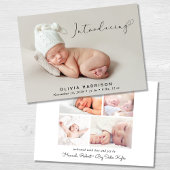 Modern Introduction Photo Birth Aankondiging