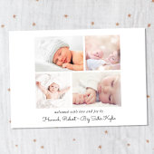 Modern Introduction Photo Birth Announcement Aankondiging