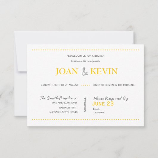 Modern Invitation Suite Brunch Card Kaart (Voorkant)