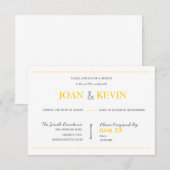 Modern Invitation Suite Brunch Card Kaart (Voorkant / Achterkant)
