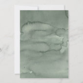 Modern Invitation Watercolor Wedding. Kaart (Achterkant)