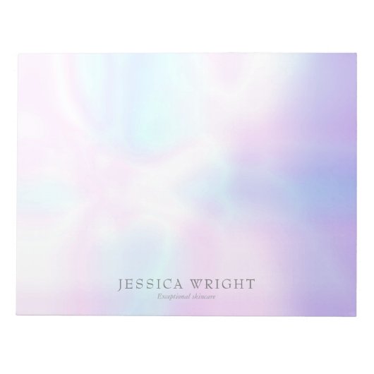 Modern Iridescent Notitieblok (Voorkant)