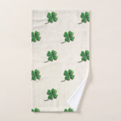 Modern Irish Shamrock Bad Handdoek (Handdoek)