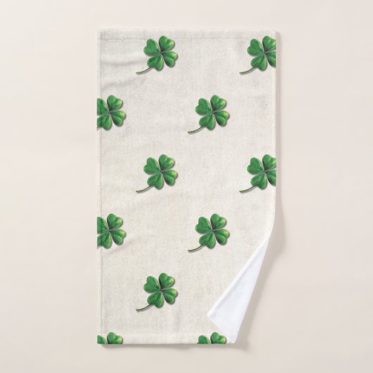 Modern Irish Shamrock Bad Handdoek (Handdoek)