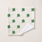 Modern Irish Shamrock Bad Handdoek (Wasdoekje)