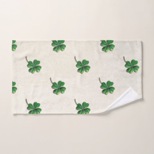 Modern Irish Shamrock Bad Handdoek (Handdoek)