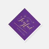 Modern is de reden om vrolijk naampapier te zijn servet (Hoek)