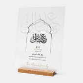 Modern Islamitisch Eid Mubarak Acryl Bord Arabisch (Hoek)