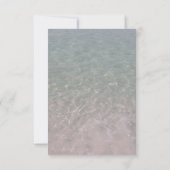Modern Island Water Beach Wedding QR RSVP (Achterkant)