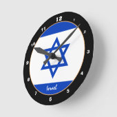 Modern Israel Flag, Israel Home / design Ronde Klok (Hoek)