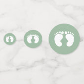 Modern It a boy baby shower groen genderneutraal Confetti (Voorkanten)