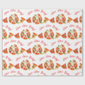 Modern Italiaans Baby shower voor Slice Slice Slic Cadeaupapier (Vlak)