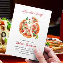 Modern Italiaans Baby shower voor Slice Slice Slic