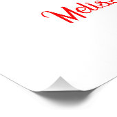 Modern Italiaans Baby shower voor Slice Slice Slic Perfect Poster (Hoek)