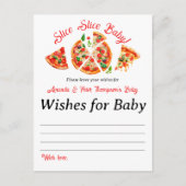 Modern Italiaans Baby shower voor Slice Slice Slic Uitnodiging Briefkaart (Voorkant)