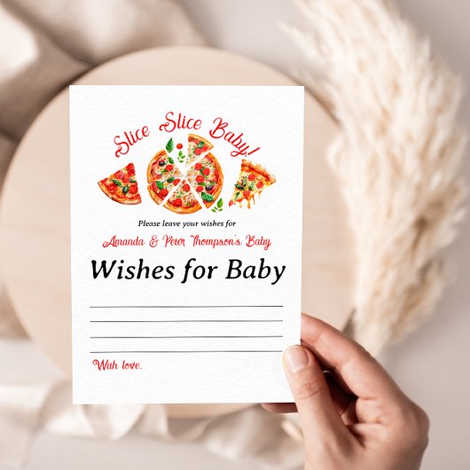 Modern Italiaans Baby shower voor Slice Slice Slic Uitnodiging Briefkaart