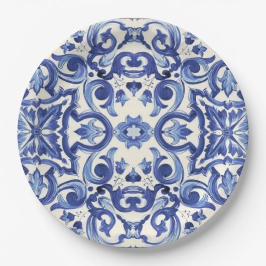 Modern Italiaans Blauw La Dolce vita Papier Bord (Voorkant)