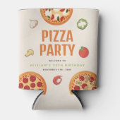 Modern & Italiaans elke gelegenheid Pizza Party Blikjeskoeler (Voorkant)