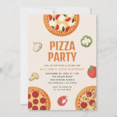 Modern & Italiaans elke gelegenheid Pizza Party Kaart (Voorkant)