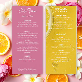 Modern Italiaans zomer bruiloft menu