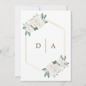 Modern Ivoor Bloemen Nuestra Boda Spaans Bruiloft Kaart (Achterkant)