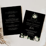 Modern Ivoor Bloemen Spaans voor & achter bruiloft Kaart<br><div class="desc">Deze moderne ivoren bloemenbruiloftsuitnodiging voor en achter in Spanje is perfect voor een rustieke bruiloft. Het ontwerp is voorzien van ivoren witte waterverf rozen bloemen met groene eucalyptusbladeren netjes gerangschikt in opvallende boeketten. Bespaar papier door meer details op de achterkant van de uitnodiging op te nemen in plaats van op...</div>