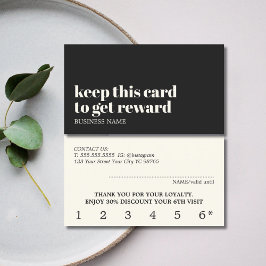 Modern Ivoor Zwart Licht Geel Beauty Bold Salon Klantenkaartje