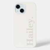 Modern Ivoorwit Minimal Contemporary Case-Mate iPhone Case (Achterkant)