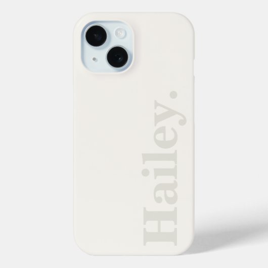 Modern Ivoorwit Minimal Contemporary Case-Mate iPhone Case (Achterkant)