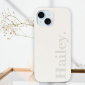 Modern Ivoorwit Minimal Contemporary Case-Mate iPhone Case