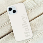 Modern Ivoorwit Minimal Contemporary Case-Mate iPhone Case